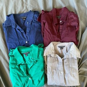 Bundle of 4 Banana Republic Button Down